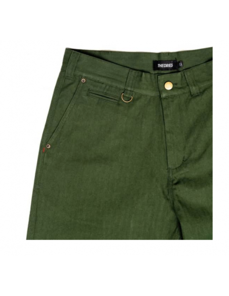 Theories Brand Herringbone Hunting Trousers dark green