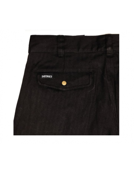 Theories Brand Herringbone Hunting Trousers black