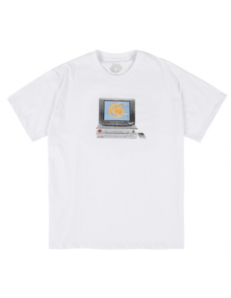 Magenta Skateboards VCR tee white