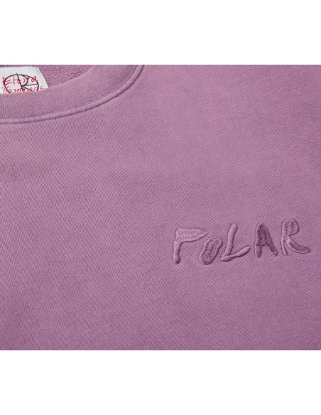 Polar Skate co Garment Dye Sweatshirt Purple