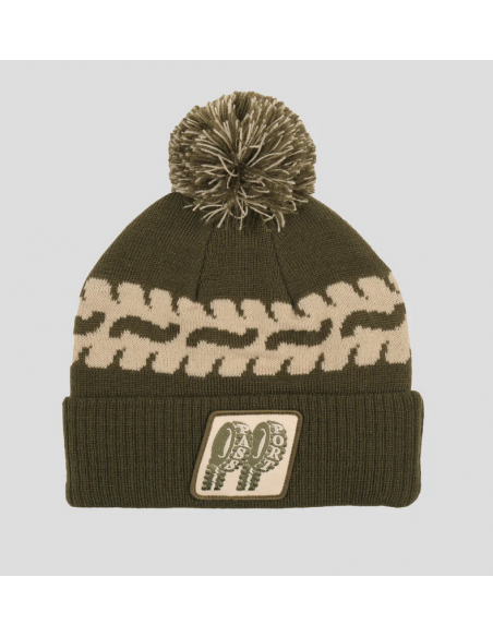 Passport Skateboards Flat Tyre Pom Pom Beanie Olive