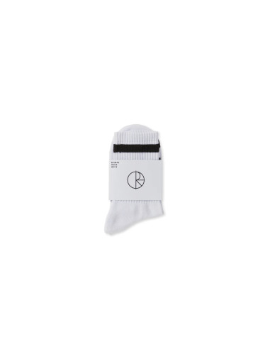 Polar Skate co Happy Sad socks white