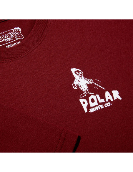 Polar Skate co Reaper tee Wine