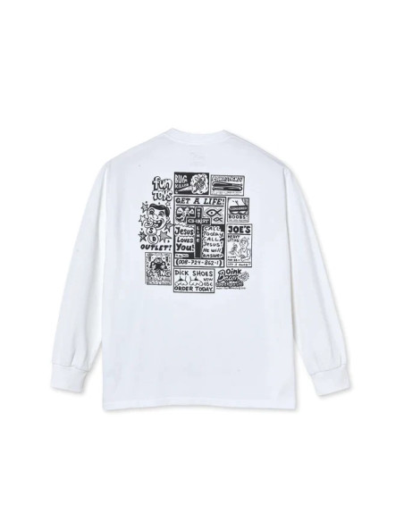 Polar Skate co Classifieds Long Sleeve white