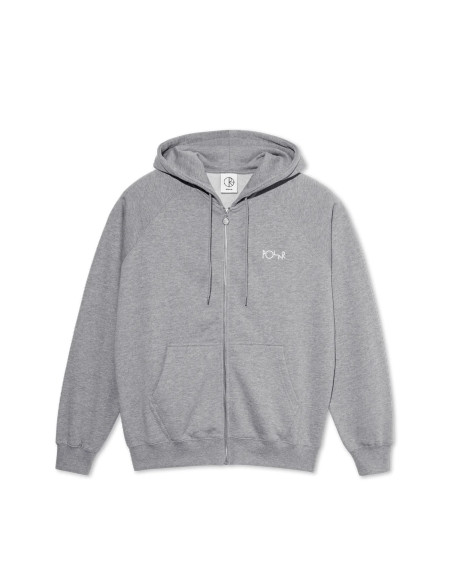 Polar Skate co Default Zip hoodie Heather Grey