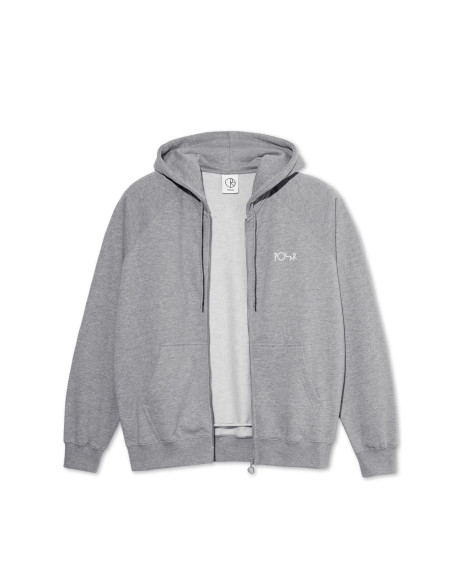 Polar Skate co Default Zip hoodie Heather Grey