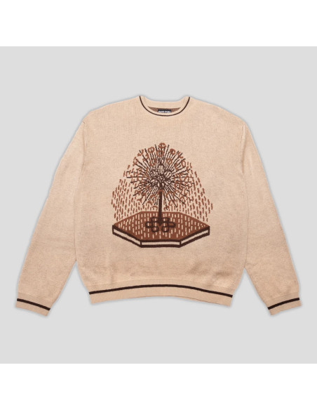 Passport Skateboards King X Fountain Mohair Sweater Cream