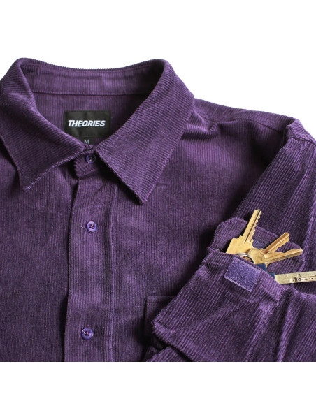 Theories Brand Winston Corduroy shirt Purple