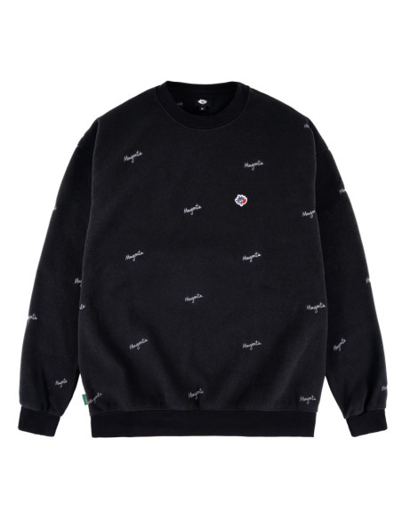 Magenta Skateboards Loop Fleece Crewneck Black