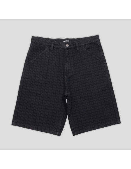 Passport Skateboards Workers Club Short  Drain Laser Etched Black