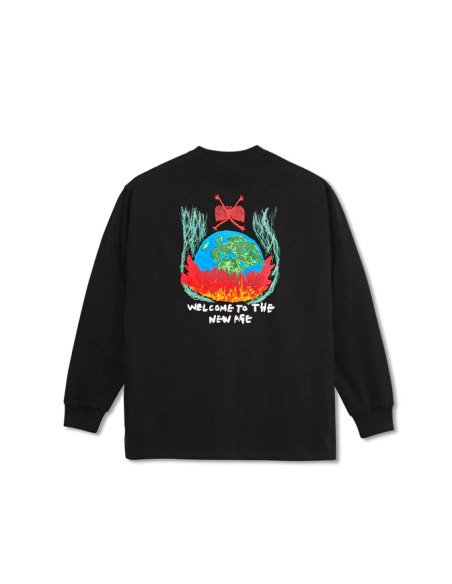 Polar Skate co Welcome to the new age L/S Black