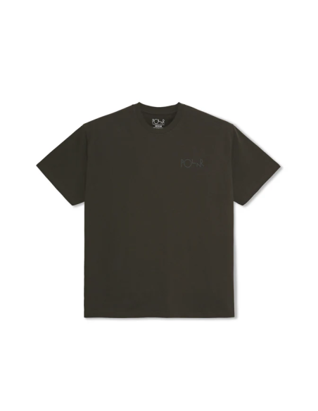 Polar Skate co Stroke Logo Tee Dirty Black