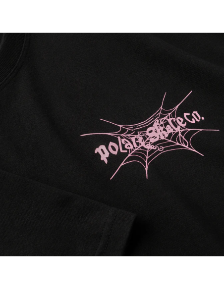 Polar Skate co Spiderweb tee Black