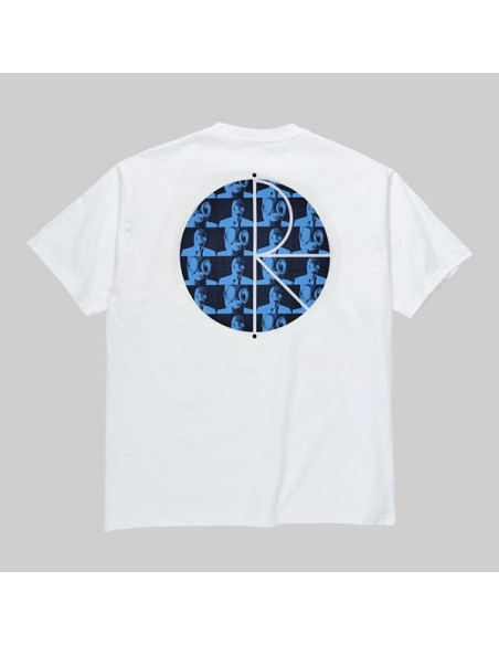 Polar Skate co Klez Fill Logo tee White/Blue