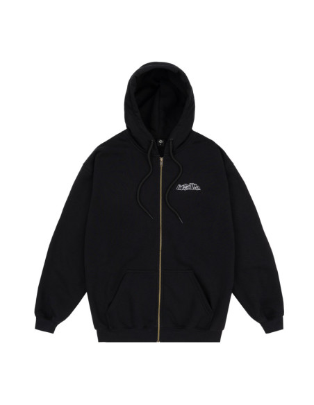 Magenta Skateboards Brutalista Zipped Hoodie Black