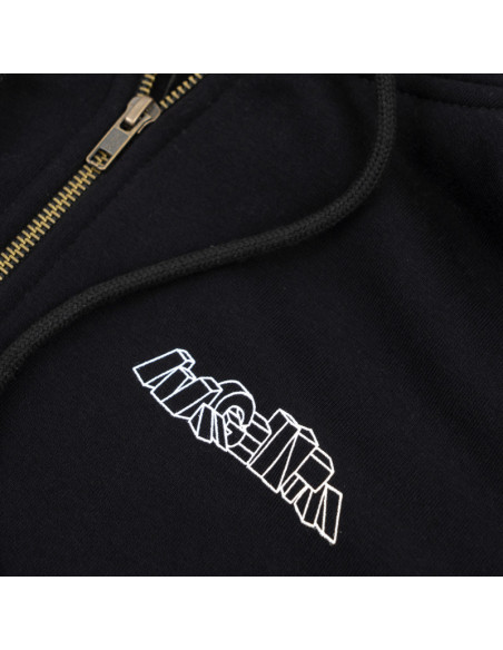 Magenta Skateboards Brutalista Zipped Hoodie Black