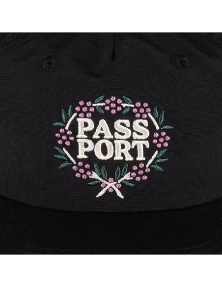 Passport Wattle RPET Workers Cap - Black / Off White