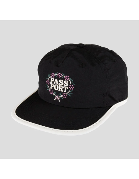 Passport Wattle RPET Workers Cap - Black / Off White