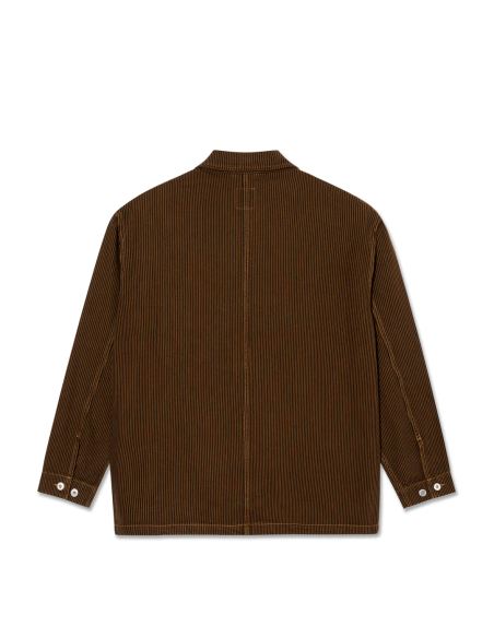 Polar Skate co Ezra Jacket | Hickory Stripe - Rust