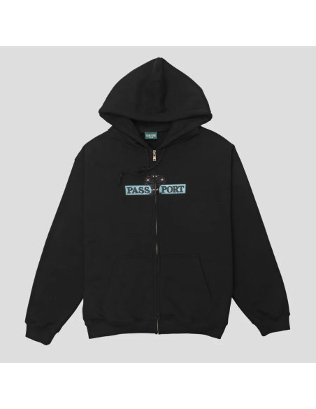 PassPort Skateboards House Plant Organic Zip Hoodie - Black