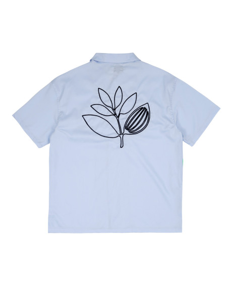 Magenta Skateboards Bowling Shirt Light Blue