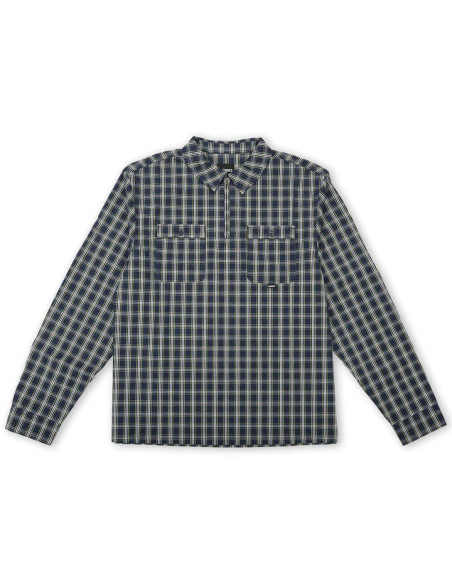 Theories Brand Quarter Zip Field Shirt Black