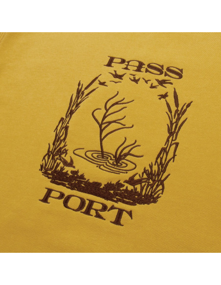 Passport Skateboards Everglade Embroidery Sweater - Mustard