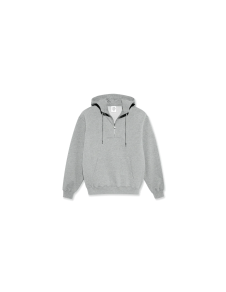 Polar Skate co Half Zip Hoodie Heather Grey