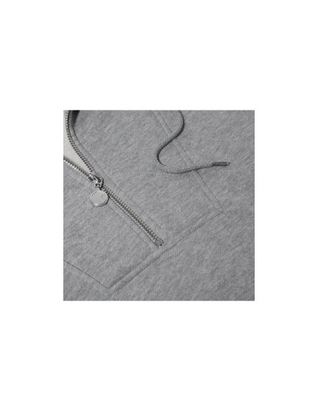 Polar Skate co Half Zip Hoodie Heather Grey