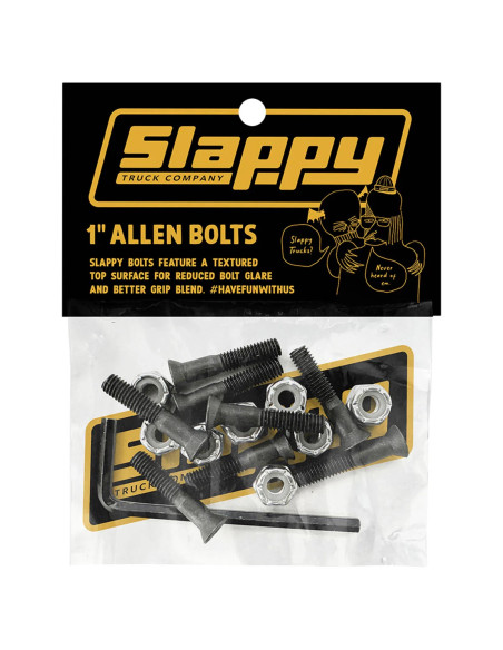 Slappy Trucks  1 Allen Bolts Black