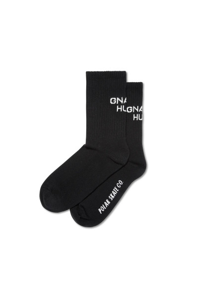 Polar skate co Gnarly Huh socks black