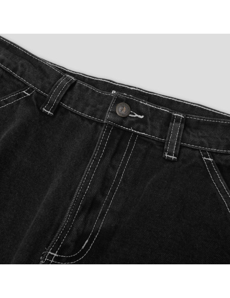 Passport Skateboards Workers Club Jean Short - Faded Washed Black