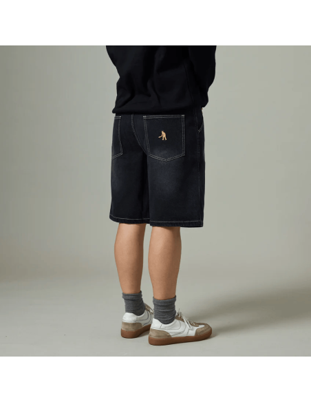 Passport Skateboards Workers Club Jean Short - Faded Washed Black