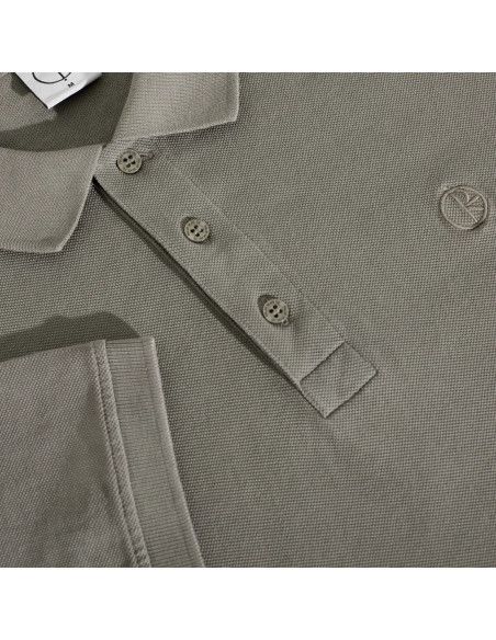 Polar Skate co Surf Polo Shirt Washed Grey