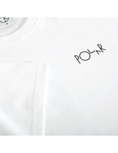 Polar Skate co Stroke Logo tee White
