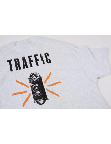 Traffic Skateboards Caution tee Grey