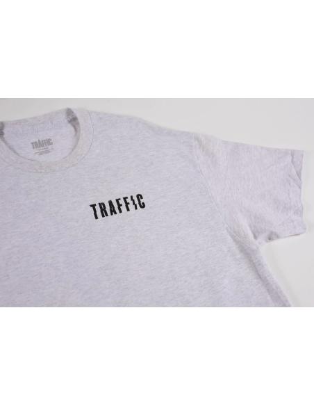 Traffic Skateboards Caution tee Grey
