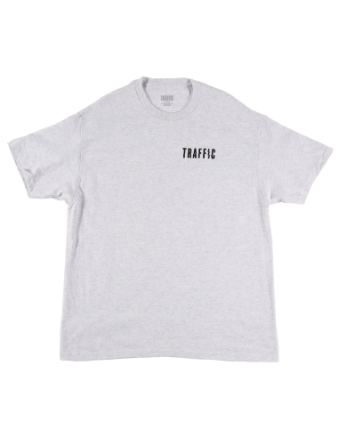 Traffic Skateboards Caution tee Grey
