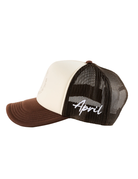 April Skateboards Full Circle Trucker Hat Brown