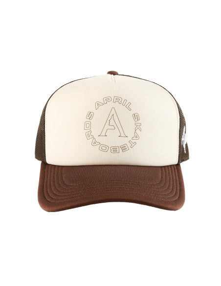 April Skateboards Full Circle Trucker Hat Brown