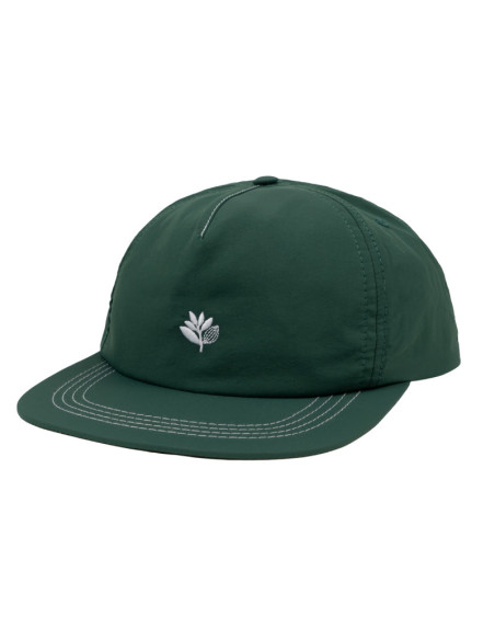 Magenta Skateboards Plant Nylon Snapback Forest Green