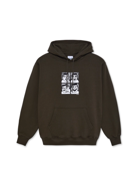Polar Skate co Dave Hoodie Punch Brown
