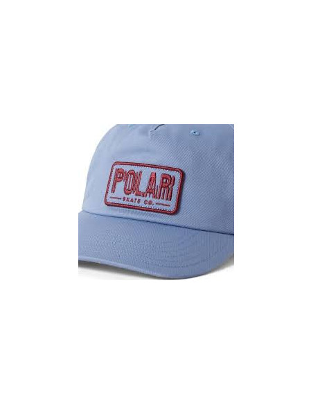 Polar Skate co Earthquake Patch Cap Oxford Blue