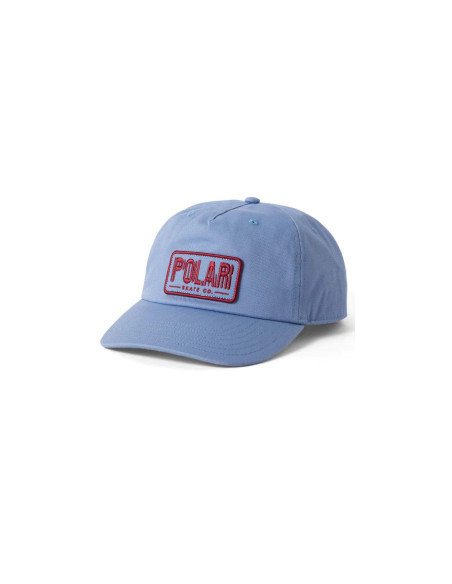 Polar Skate co Earthquake Patch Cap Oxford Blue