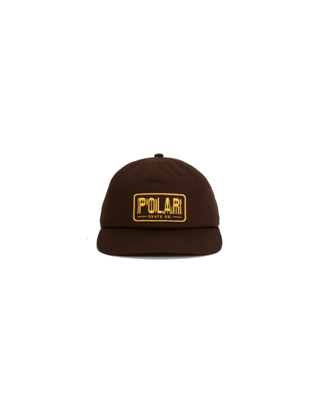Polar Skate co Earthquake Patch cap brown