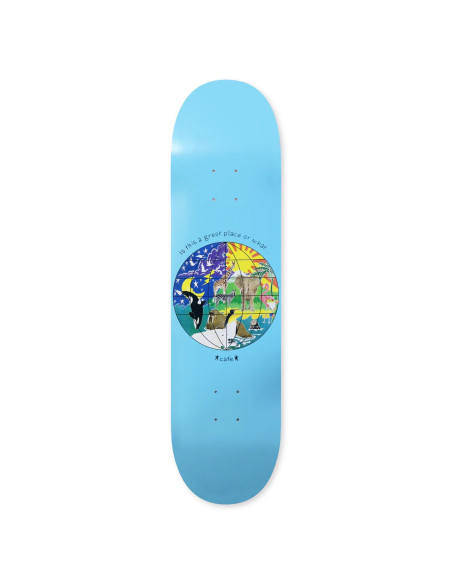 Skateboard Cafe Great Place deck Baby Blue