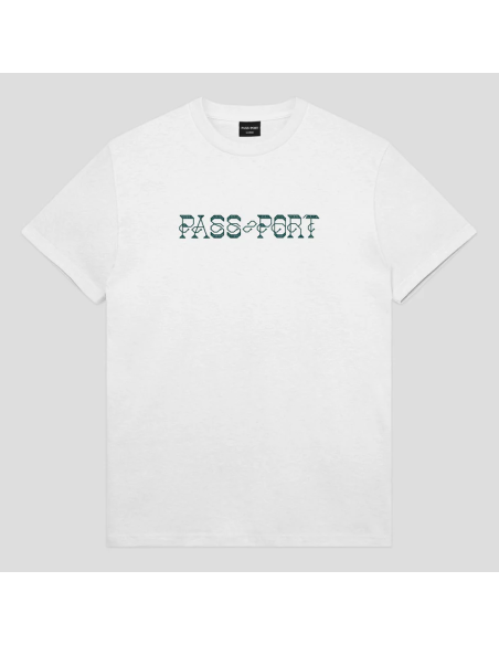 Passport Skateboards Needlework Tee White