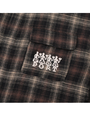 4 Flowers Flannel Vineyard Shirt - Black