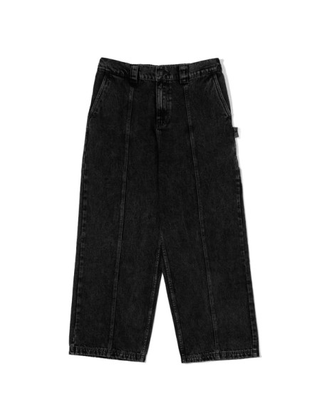 Split Pant - Black Denim Wash