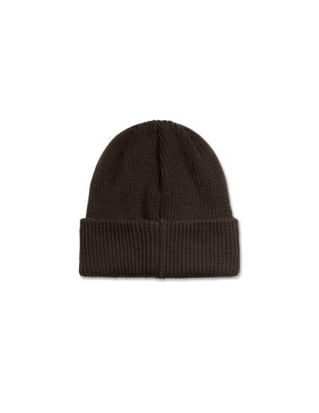 Double Fold Merino beanie - Brown